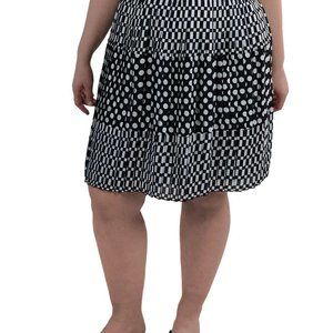 Maree Pour Toi Block Pleated Skirt.